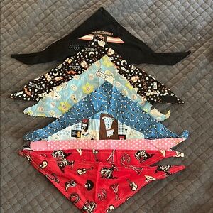 Colorful Dog Bandanas Set